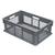 Akro-Mils® Straight Wall Container, Mesh Sides & Base, 23 3/4"L x 8 1/4"H x 15 3/4"W, Gray, 1/Each Akro-Mils® Straight Wall Container, Mesh Sides & Base, 23 3/4"L x 8 1/4"H x 15 3/4"W, Gray, 1/Each