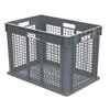 Akro-Mils® Straight Wall Container, Mesh Sides & Base, 23 3/4"L x 16 1/8"H x 15 3/4"W, Gray, 1/Each Akro-Mils® Straight Wall Container, Mesh Sides & Base, 23 3/4"L x 16 1/8"H x 15 3/4"W, Gray, 1/Each