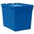Akro-Mils® Attached Lid Container, 17 gal, 21 1/2"L x 17"H x 15"W, Blue, 1/Each Akro-Mils® Attached Lid Container, 17 gal, 21 1/2"L x 17"H x 15"W, Blue, 1/Each