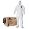 KleenGuard* A40 Liquid & Particle Protection Coveralls w/ Hood, Boots, & Elastic Wrists, Large, White, 25/Case KleenGuard* A40 Liquid & Particle Protection Coveralls w/ Hood, Boots, & Elastic Wrists, Large, White, 25/Case