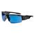 Ergodyne® Skullerz® Dagr Eyewear, Black Frame, Blue Mirror Lens, 1/Each Ergodyne® Skullerz® Dagr Eyewear, Black Frame, Blue Mirror Lens, 1/Each