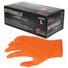 MCR Safety® NitriShield® Grippaz™ Disposable Nitrile Gloves, Powder-Free, 6 mil, Medium, Orange, 10 Boxes/100 Each MCR Safety® NitriShield® Grippaz™ Disposable Nitrile Gloves, Powder-Free, 6 mil, Medium, Orange, 10 Boxes/100 Each