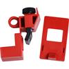Brady® Clamp-On Breaker Lockouts, 120/277 VAC, 2 3/16"H x 1"W x 5/16"D, Red, 1/Each Brady® Clamp-On Breaker Lockouts, 120/277 VAC, 2 3/16"H x 1"W x 5/16"D, Red, 1/Each