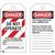 Brady® Lockout Tags, Danger: "Do Not Operate", Striped Cardstock, 5 3/4" x 3", Red/Black/White, 25/Pkg Brady® Lockout Tags, Danger: "Do Not Operate", Striped Cardstock, 5 3/4" x 3", Red/Black/White, 25/Pkg