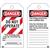 Brady® Lockout Tags, Danger: "Do Not Operate" Striped Heavy-Duty Polyester, 5 1/2" x 3", Red/Black/White, 25/Pkg Brady® Lockout Tags, Danger: "Do Not Operate" Striped Heavy-Duty Polyester, 5 1/2" x 3", Red/Black/White, 25/Pkg