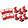 Brady® Clamp-On Breaker Lockouts, 480/600 VAC, 3 1/4"H x 1 5/8"W x 2 3/16"D, Red, 6/Pkg Brady® Clamp-On Breaker Lockouts, 480/600 VAC, 3 1/4"H x 1 5/8"W x 2 3/16"D, Red, 6/Pkg