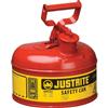 Justrite® Type I Safety Can, 1 gal, Red, 1/Each Justrite® Type I Safety Can, 1 gal, Red, 1/Each