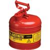 Justrite® Type I Safety Can, 2 gal, Red, 1/Each Justrite® Type I Safety Can, 2 gal, Red, 1/Each