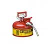 Justrite® Type II Safety Can, 1 gal, 5/8" Hose, Red, 1/Each Justrite® Type II Safety Can, 1 gal, 5/8" Hose, Red, 1/Each
