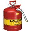 Justrite® Type II Safety Can, 5 gal, 1" Hose, Red, 1/Each Justrite® Type II Safety Can, 5 gal, 1" Hose, Red, 1/Each