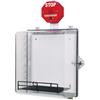 STI™ AED Protective Cabinet w/ Stop Sign Alarm, 95/105 dB, Clear, 1/Each STI™ AED Protective Cabinet w/ Stop Sign Alarm, 95/105 dB, Clear, 1/Each