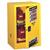 Justrite® Sure-Grip® EX Compac Cabinet, 12 gal, 35"H x 23 1/4"W x 18"D, FM Approved, Yellow, 1/Each Justrite® Sure-Grip® EX Compac Cabinet, 12 gal, 35"H x 23 1/4"W x 18"D, FM Approved, Yellow, 1/Each