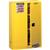 Justrite® Sure-Grip® EX Safety Cabinet w/ Manual Doors, 45 gal, 65"H x 43"W x 18"D, 2 Shelves, Yellow, 1/Each Justrite® Sure-Grip® EX Safety Cabinet w/ Manual Doors, 45 gal, 65"H x 43"W x 18"D, 2 Shelves, Yellow, 1/Each