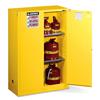 Justrite® Sure-Grip® EX Safety Cabinets w/ Self-Closing Doors, 45 gal, 65"H x 43"W x 18"D, IFC, 2 Shelves, Yellow, 1/Each Justrite® Sure-Grip® EX Safety Cabinets w/ Self-Closing Doors, 45 gal, 65"H x 43"W x 18"D, IFC, 2 Shelves, Yellow, 1/Each