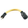 Southwire® Twist-to-Lock STW Power Cord Adapter, NEMA 15P-20R Grounded, Yellow, 1/Each Southwire® Twist-to-Lock STW Power Cord Adapter, NEMA 15P-20R Grounded, Yellow, 1/Each