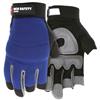 MCR Safety® Mechanics 3 Fingerless Padded Palm Gloves, Medium, Blue/Black, 1/Pair MCR Safety® Mechanics 3 Fingerless Padded Palm Gloves, Medium, Blue/Black, 1/Pair