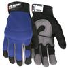 MCR Safety® Mechanics Padded Palm Gloves, Medium, Blue/Black, 1/Pair MCR Safety® Mechanics Padded Palm Gloves, Medium, Blue/Black, 1/Pair
