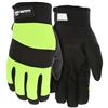 MCR Safety® Mechanics Synthetic Leather Palm Insulated Gloves, X-Large, Lime/Black, 1/Pair MCR Safety® Mechanics Synthetic Leather Palm Insulated Gloves, X-Large, Lime/Black, 1/Pair