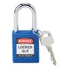 Brady® Safety Padlock, Blue, 1/Pkg Brady® Safety Padlock, Blue, 1/Pkg