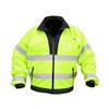 MCR Safety® Luminator™ Reversible Class 3 Bomber Jacket, 3X-Large, Lime/Black, 1/Each MCR Safety® Luminator™ Reversible Class 3 Bomber Jacket, 3X-Large, Lime/Black, 1/Each