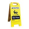 TruForce™ "Wet Floor" Caution Sign, English, Yellow, 1/Each TruForce™ "Wet Floor" Caution Sign, English, Yellow, 1/Each