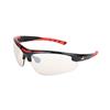 MCR Safety® Dominator™ 2 Eyewear, Black/Red Frame, BossMan™ Indoor/Outdoor Clear Mirror Lens, 1/Each MCR Safety® Dominator™ 2 Eyewear, Black/Red Frame, BossMan™ Indoor/Outdoor Clear Mirror Lens, 1/Each