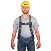 Honeywell Miller® DuraFlex™ Harness w/ Friction Buckle Shoulder & Tongue Buckle Leg Straps, Universal, Green/Black, 1/Each Honeywell Miller® DuraFlex™ Harness w/ Friction Buckle Shoulder & Tongue Buckle Leg Straps, Universal, Green/Black, 1/Each