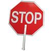 Stop/Slow Plastic Traffic Paddle, Non-Reflective, 12" PVC Handle, 1/Each Stop/Slow Plastic Traffic Paddle, Non-Reflective, 12" PVC Handle, 1/Each