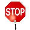 Stop/Stop Aluminum Traffic Paddle, Non-Reflective, 9" Steel Handle, 1/Each Stop/Stop Aluminum Traffic Paddle, Non-Reflective, 9" Steel Handle, 1/Each