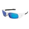 MCR Safety® Swagger® Eyewear, White Frame, Blue Diamond Mirror Lens, 1/Each MCR Safety® Swagger® Eyewear, White Frame, Blue Diamond Mirror Lens, 1/Each