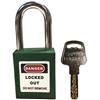 TruForce™ Safety Padlock w/ Steel Shackle, Green, 1/Each TruForce™ Safety Padlock w/ Steel Shackle, Green, 1/Each