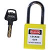 TruForce™ Safety Padlock w/ Steel Shackle, Yellow, 1/Each TruForce™ Safety Padlock w/ Steel Shackle, Yellow, 1/Each