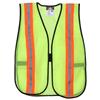 MCR Safety® General-Purpose Mesh Vest, Lime w/ 2" Orange/Silver Stripes, Universal, 1/Each MCR Safety® General-Purpose Mesh Vest, Lime w/ 2" Orange/Silver Stripes, Universal, 1/Each