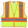 MCR Safety® Luminator™ Class 2 Two-Tone Mesh Vest, Large, Lime, 1/Each MCR Safety® Luminator™ Class 2 Two-Tone Mesh Vest, Large, Lime, 1/Each