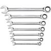GearWrench® 7-Piece, 12-Point Ratcheting Combination Wrench Set, SAE, 1/Each GearWrench® 7-Piece, 12-Point Ratcheting Combination Wrench Set, SAE, 1/Each