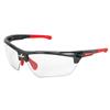 MCR Safety® Dominator™ 3 Eyewear, Gun Metal/Red Frame, Max6™ Clear Anti-Fog Lens, 1/Each MCR Safety® Dominator™ 3 Eyewear, Gun Metal/Red Frame, Max6™ Clear Anti-Fog Lens, 1/Each