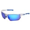 MCR Safety® Dominator™ 3 Eyewear, Clear/Blue Frame, Blue Diamond Mirror Lens, 1/Each MCR Safety® Dominator™ 3 Eyewear, Clear/Blue Frame, Blue Diamond Mirror Lens, 1/Each