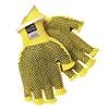 MCR Safety® Kevlar® Gloves, PVC Dual-Sided Dotted, Fingerless, X-Large, Yellow/Black, 12/Pair MCR Safety® Kevlar® Gloves, PVC Dual-Sided Dotted, Fingerless, X-Large, Yellow/Black, 12/Pair