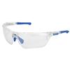 MCR Safety® Dominator™ 3 Eyewear, Clear/Blue Frame, Indoor/Outdoor Clear Mirror Lens, 1/Each MCR Safety® Dominator™ 3 Eyewear, Clear/Blue Frame, Indoor/Outdoor Clear Mirror Lens, 1/Each