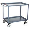 Jamco Service Cart, 2 Shelves, 36"L x 35"H x 24"W, Gray, 1/Each Jamco Service Cart, 2 Shelves, 36"L x 35"H x 24"W, Gray, 1/Each