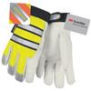 MCR Safety® Luminator™ Thermosock® Lined Goatskin Leather Multi-Task Gloves, X-Large, White/Hi-Vis Lime, 1/Pair MCR Safety® Luminator™ Thermosock® Lined Goatskin Leather Multi-Task Gloves, X-Large, White/Hi-Vis Lime, 1/Pair