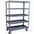 Jamco Stock Truck, 5 Shelves, 60"L x 68"H x 24"W, Gray, 1/Each Jamco Stock Truck, 5 Shelves, 60"L x 68"H x 24"W, Gray, 1/Each