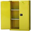 Jamco Safety Cabinet, Standard, 45 gal, Self-Closing Doors, 65"H x 43"W x 18"D, Yellow, 1/Each Jamco Safety Cabinet, Standard, 45 gal, Self-Closing Doors, 65"H x 43"W x 18"D, Yellow, 1/Each