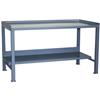 Jamco Heavy-Duty Fixed Workbench, Flush Front Top, 34"H x 60"W x 30"D, Gray, 1/Each Jamco Heavy-Duty Fixed Workbench, Flush Front Top, 34"H x 60"W x 30"D, Gray, 1/Each