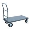 Jamco Steel Deck Platform Truck, Vibration Reduction, Semi-Pneumatic Casters, 1200 lb Capacity, 36"L x 42"H x 24"W, Gray, 1/Each Jamco Steel Deck Platform Truck, Vibration Reduction, Semi-Pneumatic Casters, 1200 lb Capacity, 36"L x 42"H x 24"W, Gray, 1/Each