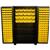 Jamco Bin & Shelf Cabinet, Louvered Doors, 78"H x 48"W x 24"D, Black, 1/Each Jamco Bin & Shelf Cabinet, Louvered Doors, 78"H x 48"W x 24"D, Black, 1/Each