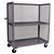 Jamco Mesh Truck, 3-Sided, 2 Shelves, Gray, 1/Each Jamco Mesh Truck, 3-Sided, 2 Shelves, Gray, 1/Each