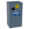 Jamco Safety Cabinet, Corrosives, 18 gal, Manual Doors, 44"H x 23"W x 18"D, Blue, 1/Each Jamco Safety Cabinet, Corrosives, 18 gal, Manual Doors, 44"H x 23"W x 18"D, Blue, 1/Each