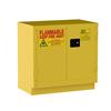 Jamco Safety Cabinet, Under Counter, 22 gal, Manual Doors, 35"H x 36"W x 22"D, Yellow, 1/Each Jamco Safety Cabinet, Under Counter, 22 gal, Manual Doors, 35"H x 36"W x 22"D, Yellow, 1/Each