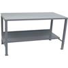 Jamco Heavy-Duty Fixed Workbench, Flush Top, 34"H x 72"W x 30"D, Gray, 1/Each Jamco Heavy-Duty Fixed Workbench, Flush Top, 34"H x 72"W x 30"D, Gray, 1/Each
